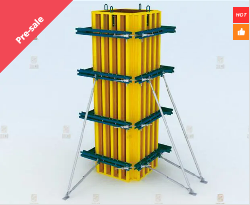 Монтаж и консервация опалубки колонн.