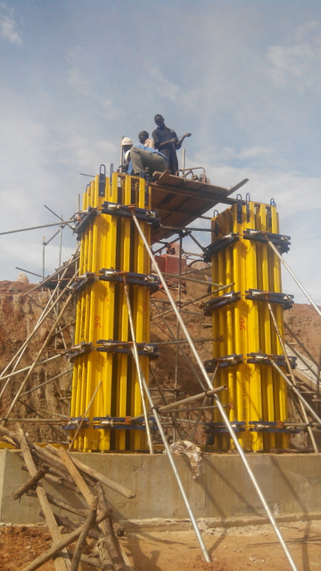 Прямые продажи на заводе, современный дизайн, стальная рама, регулируемая бетонная колонна-опалубка
