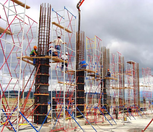 Многоразовые пластиковые опалубки для перекрытий. Пластиковые столовые формы для бетонных плит перекрытия.